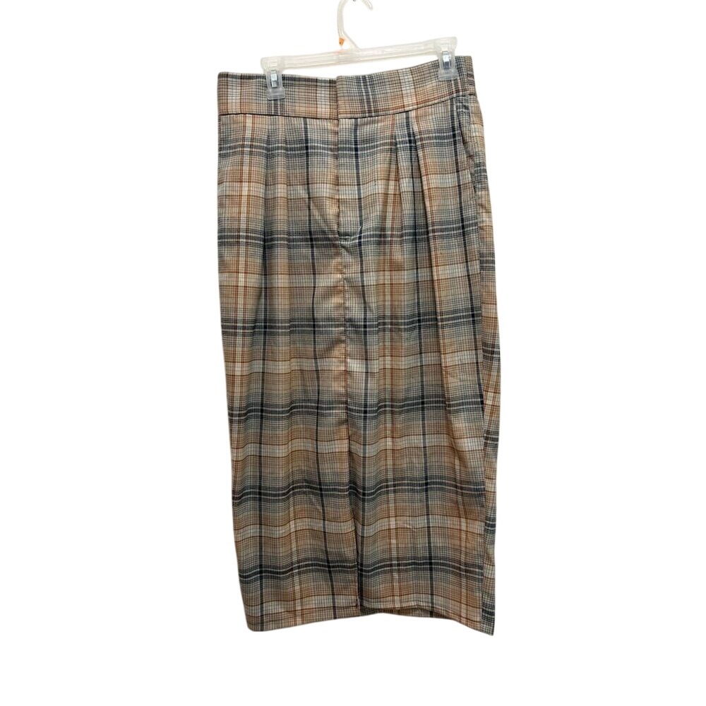 Urban Outfitters Plaid High Waisted Midi Skirt Women's Size L G - Picture 1 of 7